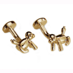 Gold Tone Balloon Monkey Cufflinks