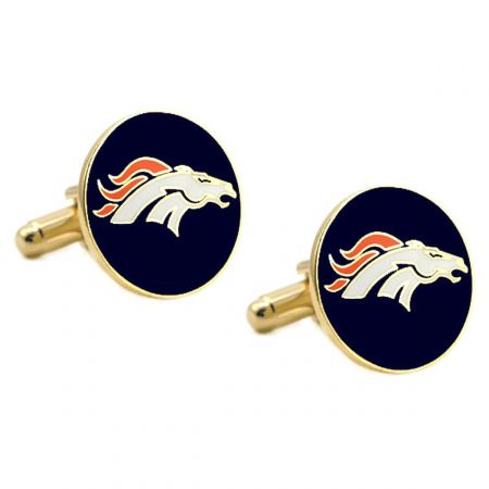 Cufflinks Denver Broncos Tie Bar Cuff Links, One Size