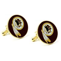 NFL Kansas City Chiefs Game used Football Cuff Links in Silver - Cufflinks Depot