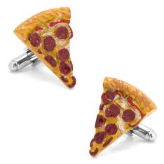 Delicious Pepperoni Pizza Cufflinks