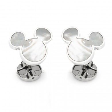 Mother Of Pearl Mickey Cufflinks