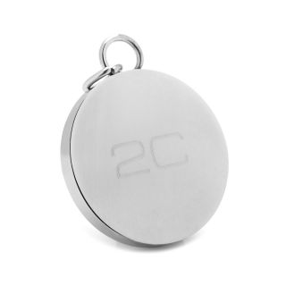 Stainless Steel Engravable Round Pendant
