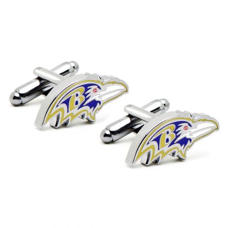 Baltimore Ravens Head Cufflinks