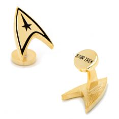 Star Trek Gold Delta Shield Cufflinks