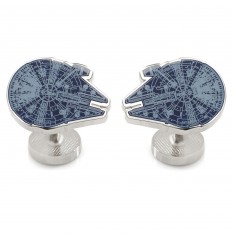 Millennium Falcon Blue Cufflinks