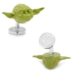 Star Wars 3D Green Yoda Cufflinks