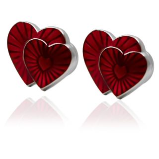 Sweet Double Heart Cufflinks