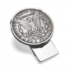 Authentic 1800s Morgan Silver Dollar Money Clip