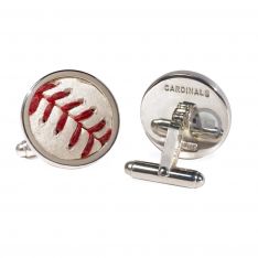 St Louis Cardinals Game Used Baseball Cufflinks