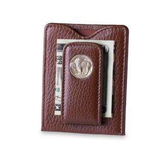 College Football Team Logo Personalized Leather Magnetic Money 