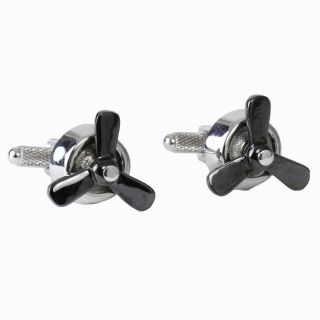 Black Propeller Cufflinks