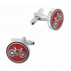 Black and Red Cycle Cufflinks