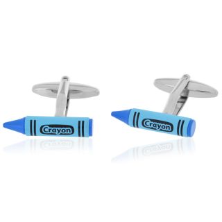 Blue Crayon Cufflinks