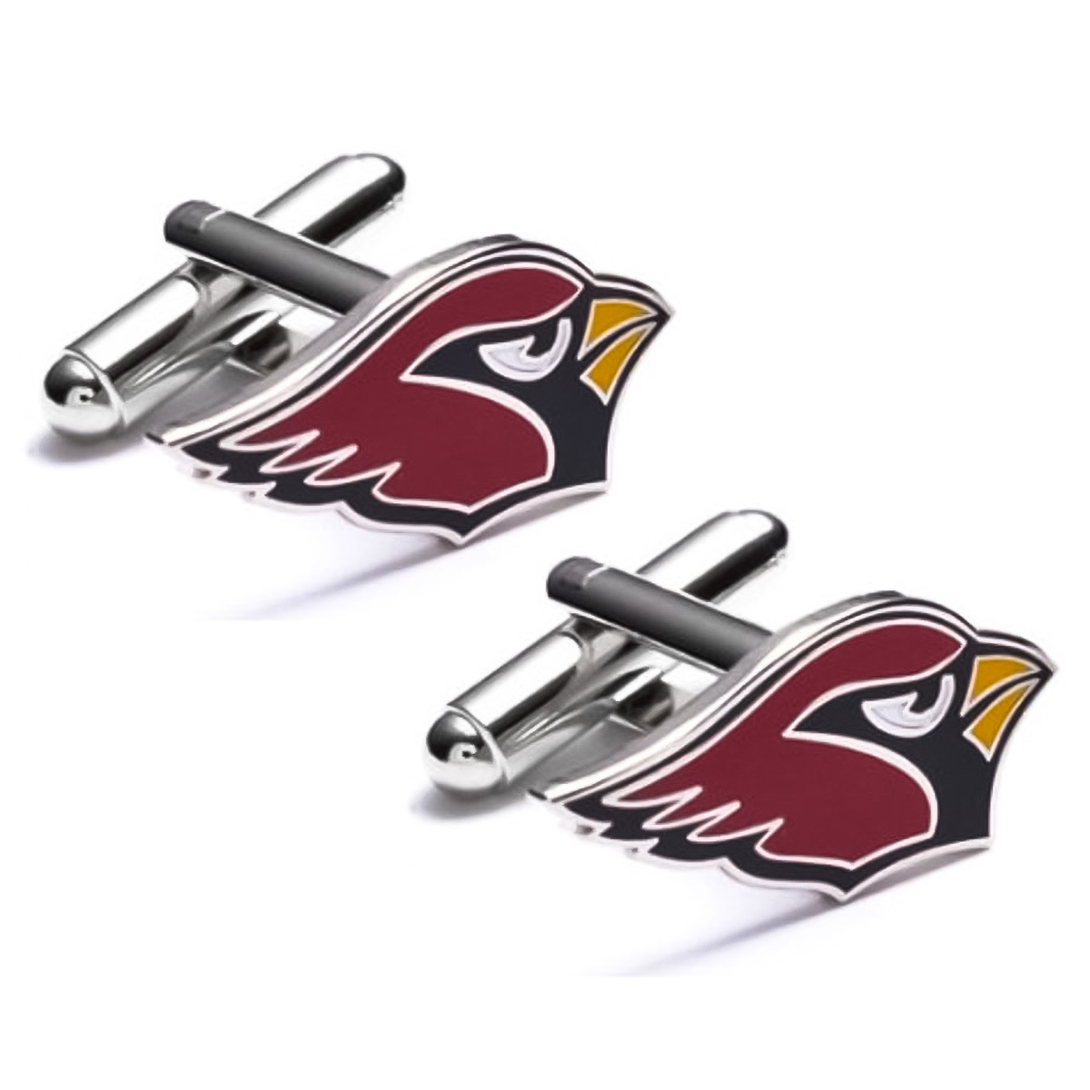 NFL Cardinals Cufflinks in Silver - Cufflinks Depot