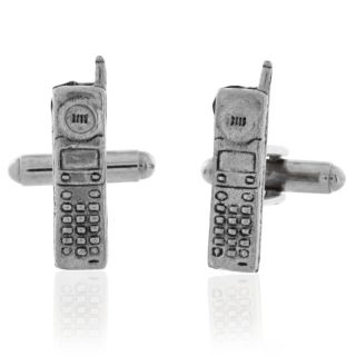 Pewter Cell Phone Cufflinks