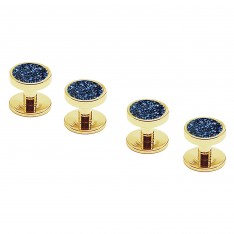 Blue Moondust Gold Studs