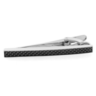 Black Carbon Fiber Tie Clip