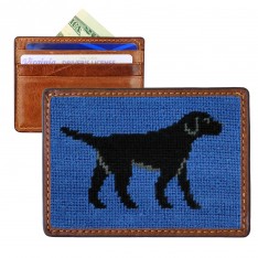 Needlepoint Black Lab Card Wallet