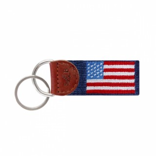 American Flag Keychain