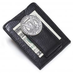 1800s Morgan Silver Dollar Money Clip Wallet