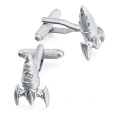 Vintage Rocket Ship Cufflinks