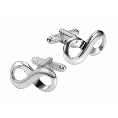 Silver Infinity Symbol Cufflinks