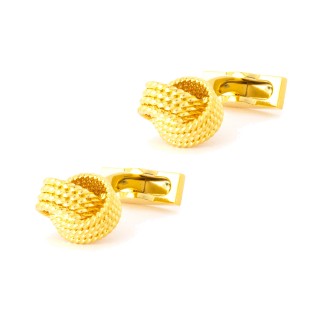 Gold Cable Knot Cufflinks