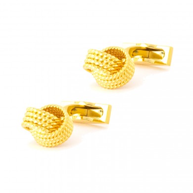 Gold Cable Knot Cufflinks