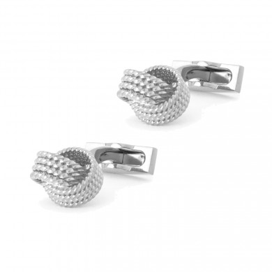 Silver Cable Knot Cufflinks