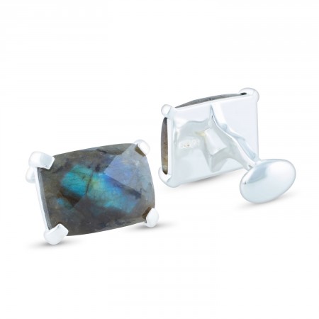 Sterling silver Labradorite cufflinks, Sterling Silver Cufflinks, Labradorite hot Cufflinks, Gemstone Cufflinks