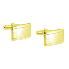 Vermeil Two Tone Engravable Rectangle Cufflinks