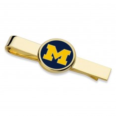 Gold University of Michigan Tie Clip