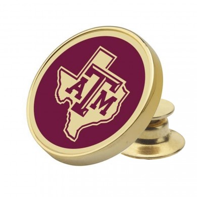 Gold Texas A&M University Lapel Pin