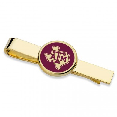Gold Texas A&M University Tie Clip
