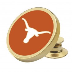 Gold Texas Longhorns Enamel Lapel Pin