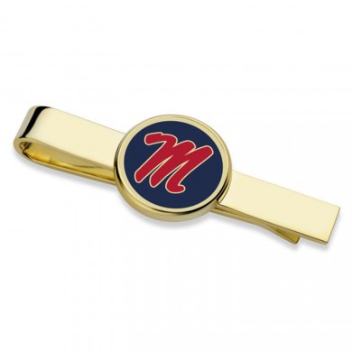 Gold Ole Miss Tie Clip