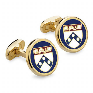 Gold Penn Enamel Cufflinks