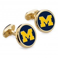 Gold University of Michigan Cufflinks