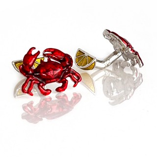 Crab & Lemon Cufflinks