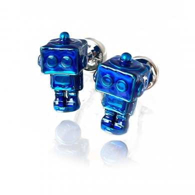 Blue Robot Cufflinks