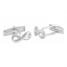 Sterling Silver Infinity Cufflinks