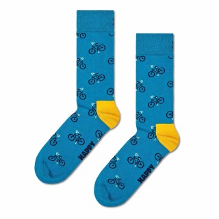 Blue Bicycle Socks