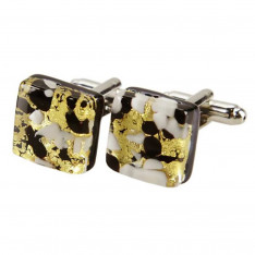 Gold Murano Glass Cufflinks