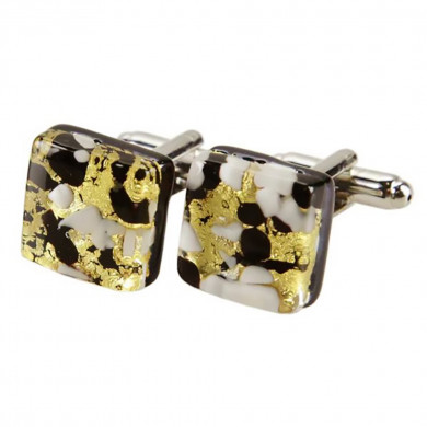 Gold Murano Glass Cufflinks