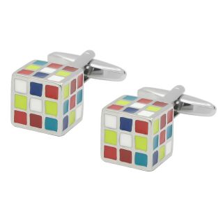 Colorful Game Cube Cufflinks
