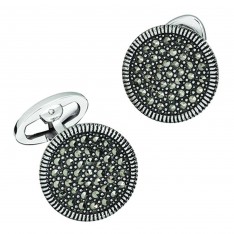 Marcasite Round Cufflinks