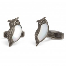 Simon Carter Darwin Owl Bird of Prey Cufflinks