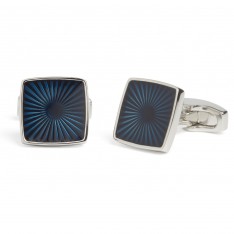 Simon Carter Navy Sun Ray Cufflinks