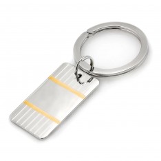 Sterling Two-Tone Key Ring