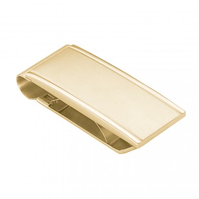 Gold Engravable Stainless Steel Money Clip